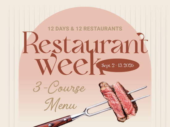 Restaurantweek 2026: September 2-6